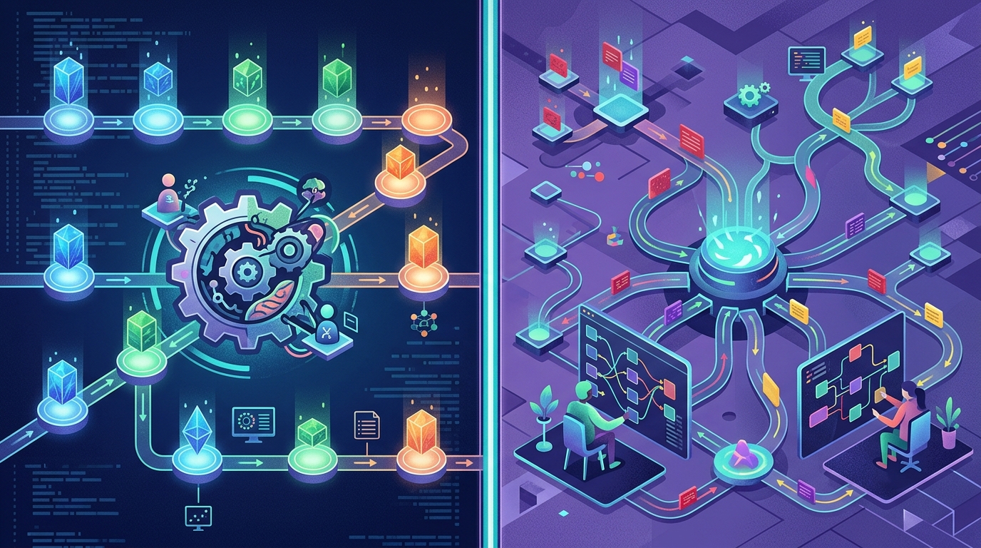 Side-by-side comparison illustrating key differences between various AI workflow orchestration tools.