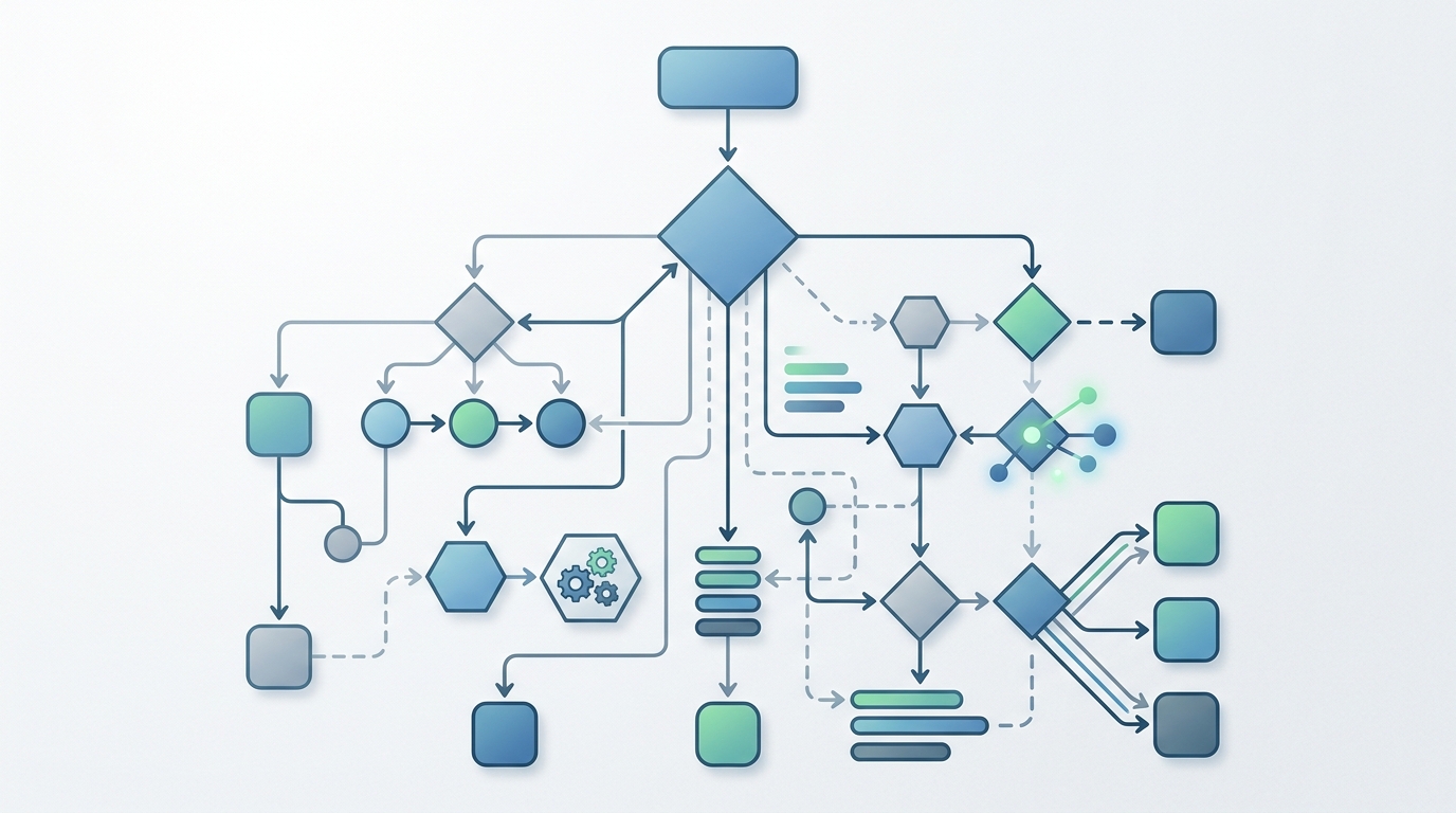 A conceptual flowchart outlining the steps and considerations for selecting an automation platform.