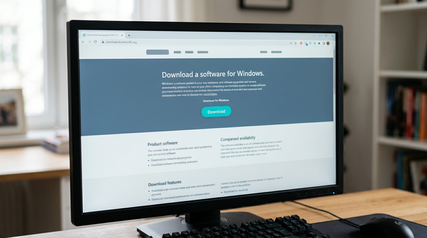 Computer screen displaying the Ollama Windows CPU setup download page with the Windows download button highlighted.