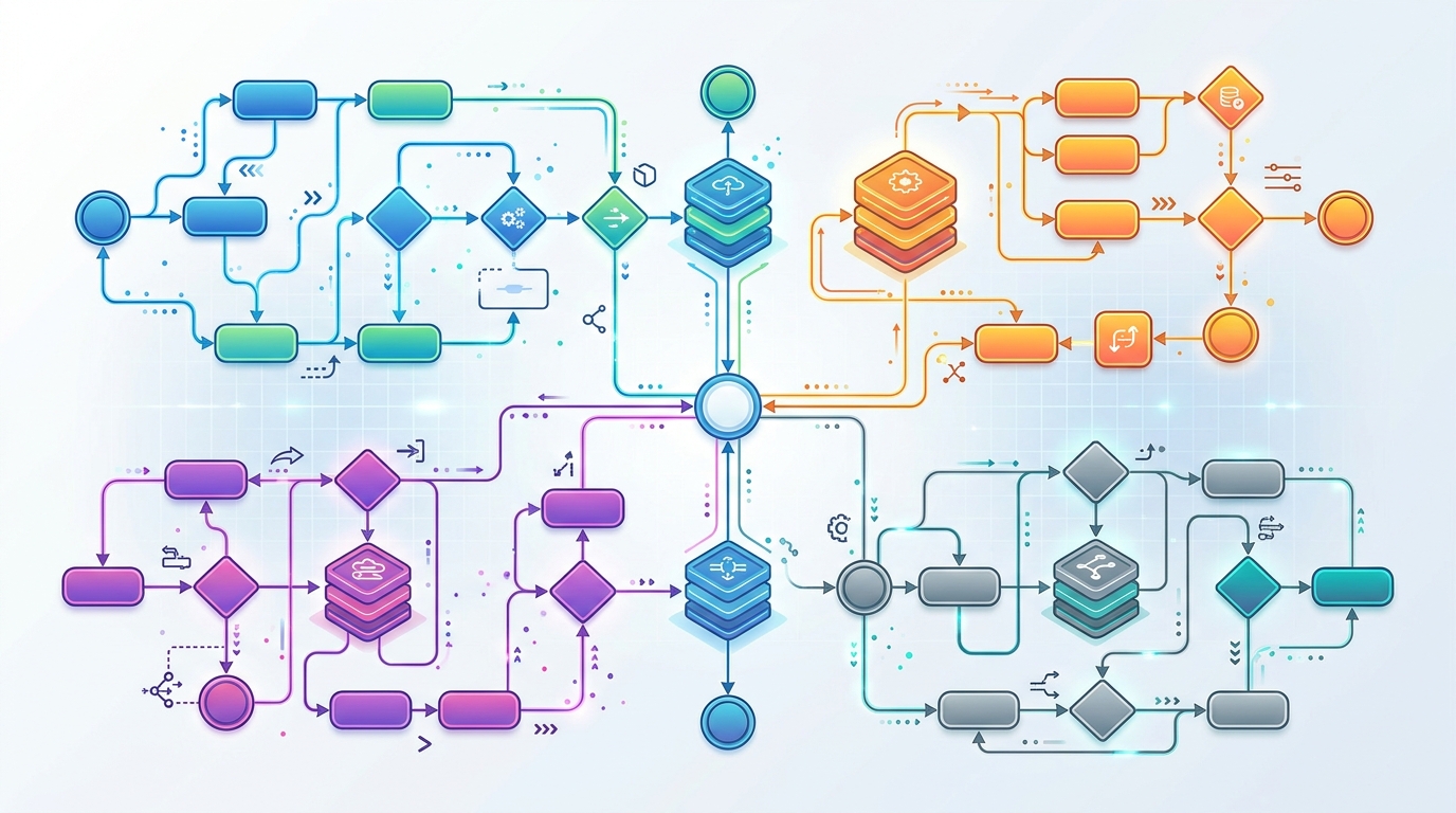 Flowchart demonstrating top cloud automation alternatives with categories and key features.