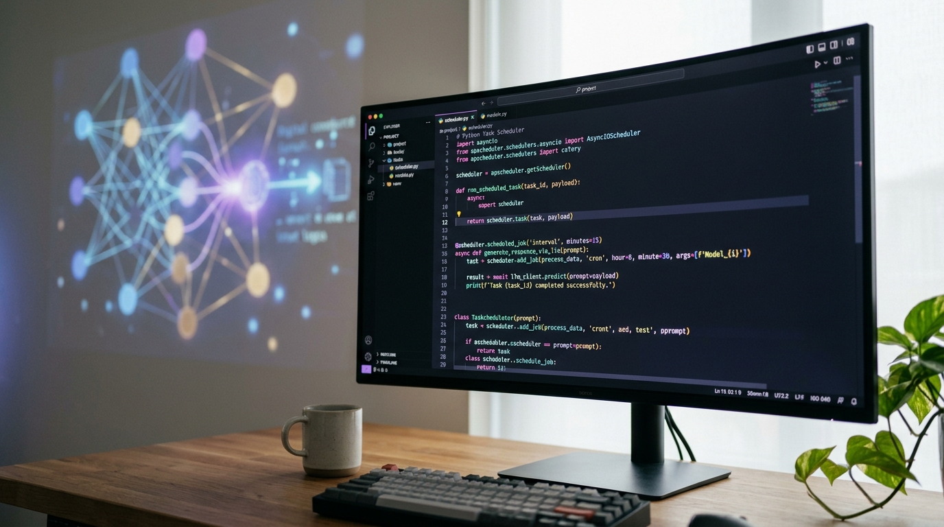 Python code demonstrating how to schedule Large Language Model (LLM) inference tasks.