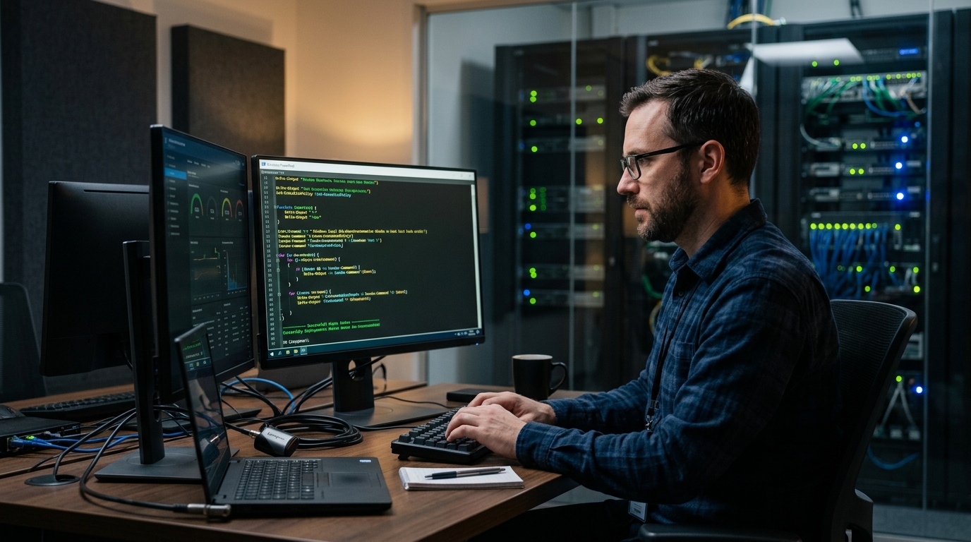 Sysadmin deploying script automation for Windows local tasks